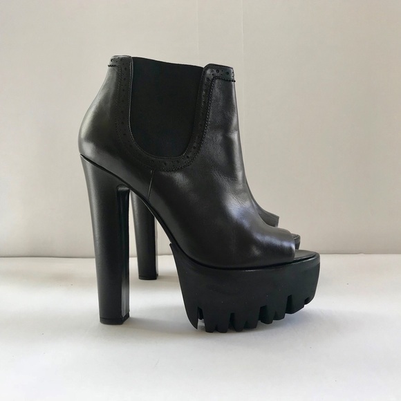 Versace Shoes - Versus Versace Black Platform Booties SZ 8